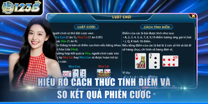 Hiểu rõ cách thức tính điểm và so kết quả phiên cược