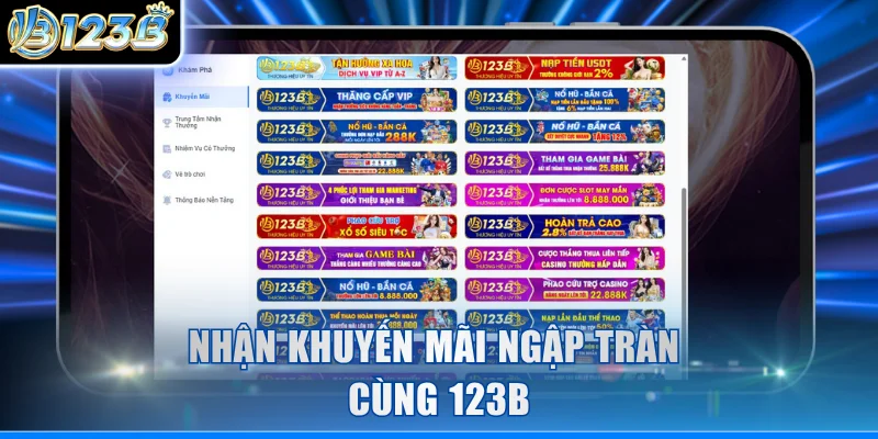 Nhận khuyến mãi ngập tràn cùng 123B